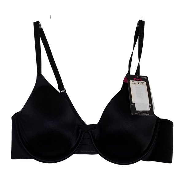 Maidenform 38B T-Shirt Bra - Black DM7540 Tshirt Bra with Underwire, Smooth Back - Picture 5 of 7